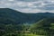 Hills and clouds