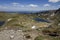 Hills, lakes and rocks in Rila Mountain