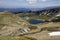 Hills, lakes and rocks in Rila Mountain