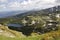 Hills, lakes and rocks in Rila Mountain