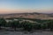Hills near Meknes and Fez. Sunset landscape