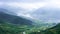 Hills of rice terraced fields