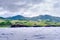 Hills of Sabtang Island with Lighthouse fronting the shore at, Batanes, Philippines