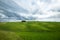 Hills of Tuscany. Val d`Orcia landscape in spring