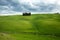 Hills of Tuscany. Val d`Orcia landscape in spring