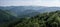 Hills, valleys and blue sky of Mala Fatra mountains in Slovakia