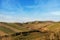 Hills in Winter near Monteriggioni Siena Italy