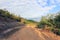 Hillside dirt road of dapingshan mountain