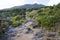 Hillside facing the sea with the end point of the mount Bulgheria in the background. Hilltop, nature, coast.