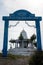 Hillside Hindu temple devoted to Lord Shiva in Uttarakhand, India. Serene shrine amid Asadthat Tehri Garhwal\\\'s landscapes