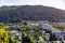 Hillside houses in Queenstown Otago New Zealand on the shore of Lake Wakatipu
