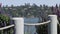 Hillside landscape seen from Sausalito, California