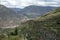 Hillside tombs at the biggest cemetery from Incan time, Pisac Inca Ruins in the Sacred Valley of the Incas, Cusco, Peru