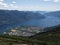 Hillside view of Locarno, Ticino, Switzerland