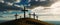 Hilltop Devotion:Christian Cross in Solemn Reflection