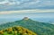 Hilltop Hohenzollern Castle on mountain top in Germany