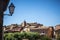 The hilltop ochre coloured village of Rousillon, Vaucluse, Prove