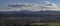 Hilltop view over Floresti City in Cluj County, Romania