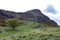 A hillwalking route up to Arthurâ€™s Seat, the highest point in Edinburgh located at Holyrood Park, Scotland, UK