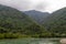 Hilly green banks of the Chorokhi River