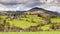 Hilly Green Pastures in North Wales Time Lapse