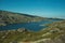 Hilly landscape with lake on highlands