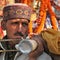 Himachali Man carrying a Devta\'s palanquin during Shivratri