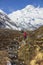 Himalaya Annapurna base camp trekking trail, Nepal