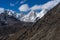 Himalaya mountain landscape from top of Kongma la pass, Everest