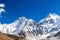 Himalaya mountain peaks autumn landscape