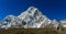 Himalaya mountain range beautiful scenery long panorama