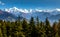 Himalaya mountain range with view of Panchuli snow peaks as viewed from Munsiyari Uttarakhand India