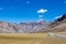 Himalayan landscape in Himalayas along Manali-Leh highway. Himachal Pradesh, India