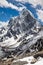 Himalayan mountains Cholatse and Tabuche Peak on a sunny day. Ne