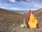 Himalayan Mountains with Mount Everest on Horizon in Spring in Tibet, China.