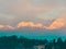 Himalayan Mountains - third highest mountain peak view from Darjeeling during the sun rise