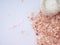 Himalayan pink salt with scented candles