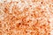 Himalayan rose pink rock salt background image. Coarse ground he