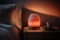 Himalayan Salt Lamp Bedroom Setup Concept