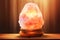 Himalayan salt lamp for relaxation self care background