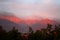 Himalayan sunset from dharamsala india