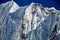 Himalayas mountain landscape. Steep cliffs of Himalayan peaks.