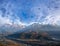 Himalayas mountain range from Sarangkot Hill in Pokhara, Nepal