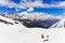 Himalayas mountains panorama landscape view in Annapurna area