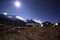 Himalayas at night