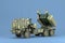 Himars High Mobility Artillery Rocket System land leases for ukraine 3d render on blue