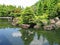 Himeji Castle garden\'s pond