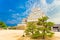 Himeji Jo Castle Base Keep Tree Yard Blue Sky H