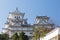Himeji temple with clear blue sky background