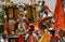 Hindu devotess take a Hanuman Jayanthi Shobha Yatra , Hyderabad, india